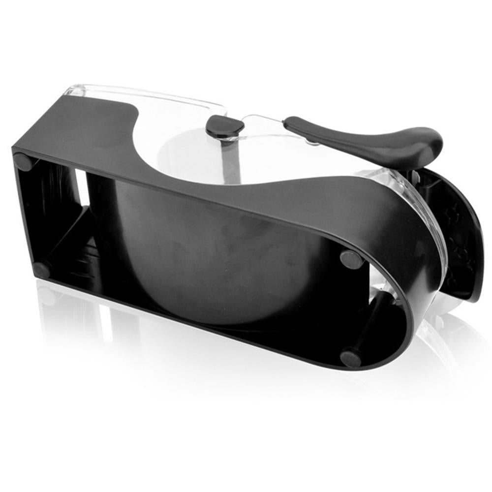 Sushi roll maker with curved black press and transparent plastic cover