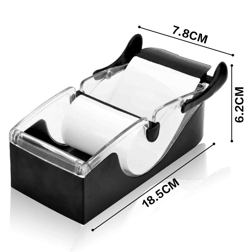 Sushi roll maker mold with clear cover and black base, compact tabletop size