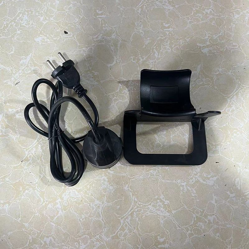 Wall-mount bracket with power cord and plug accessories for electric heater